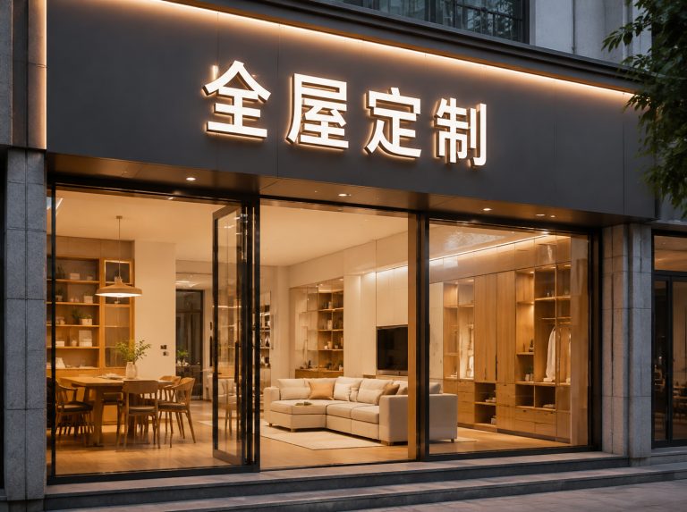 荥经县家具门店LED发光字招牌